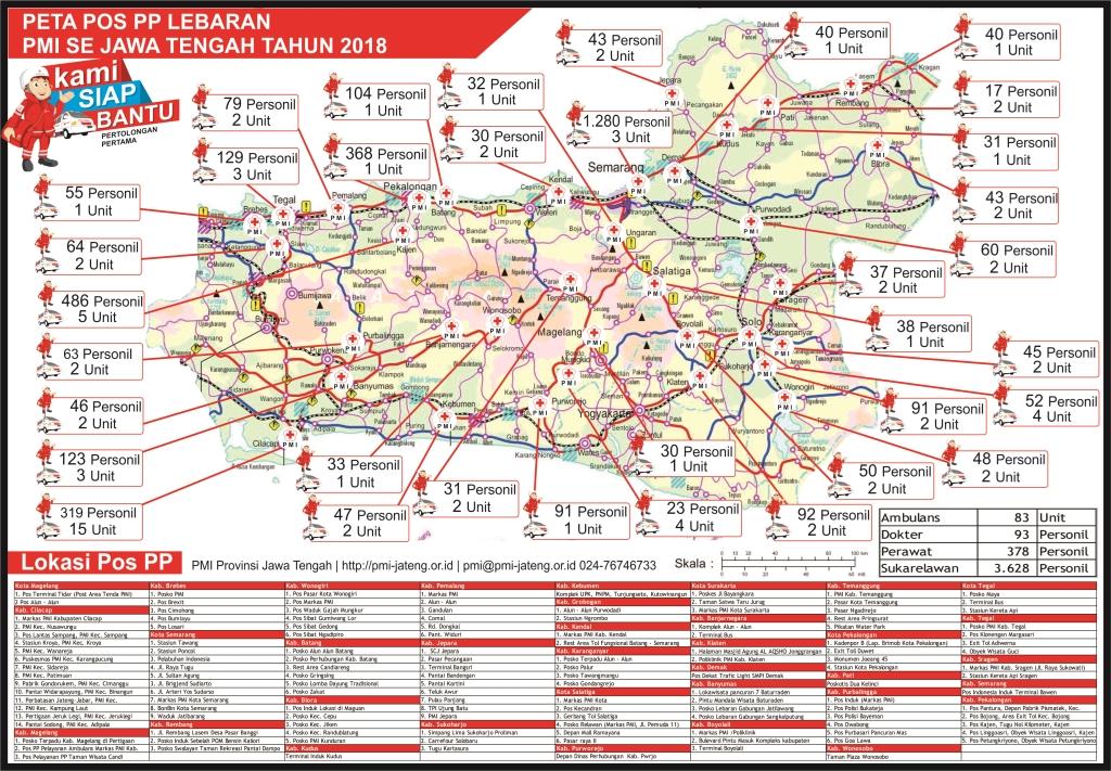 PMI Jateng Buka 136 Posko Pertolongan Pertama di Jalur Mudik