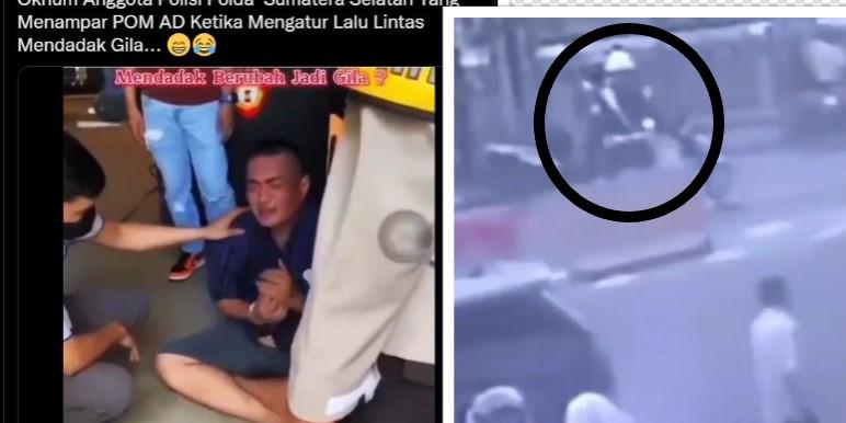 Polisi Pemukul TNI di Palembang Nangis-nangis dengan Tangan Terborgol, Kondisi Kejiwaan Disorot