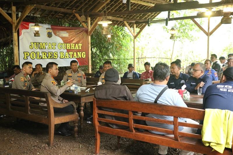 Jumat Curhat Polres Batang, Kapolres AKBP Saufi Salamun Ajak PWI Bersinergi Jaga Kamtibmas