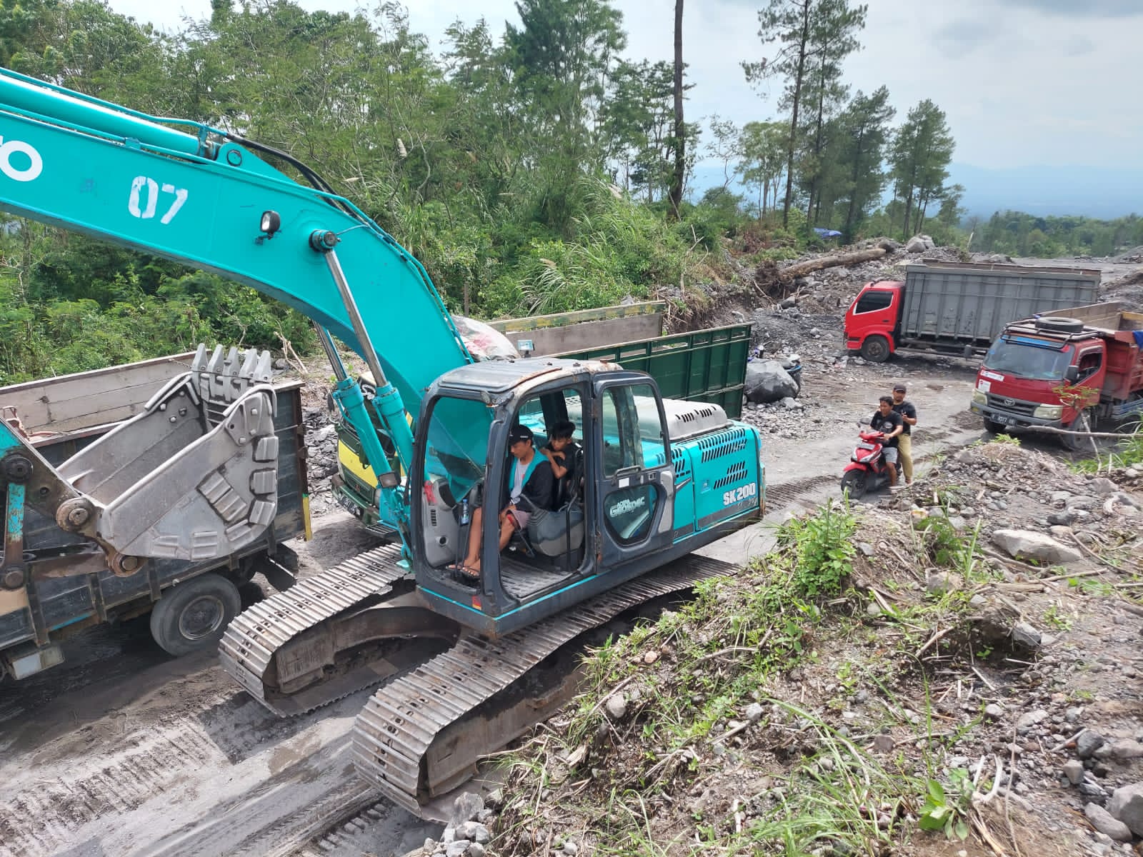 Polresta Magelang Gerebek Tambang Ilegal di Lereng Gunung Merapi