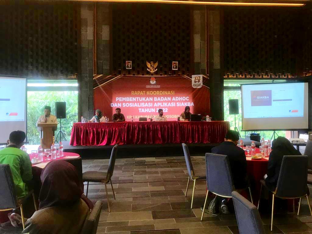 KPU Wonosobo Gelar Rakor Badan Ad Hoc, Sosialisasikan Pendaftaran PKK Pemilu 2022 Melalui SIAKBA