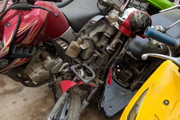 Begini Kondisi Scoopy yang Dirusak Pengendaranya karena Tak Terima Ditilang