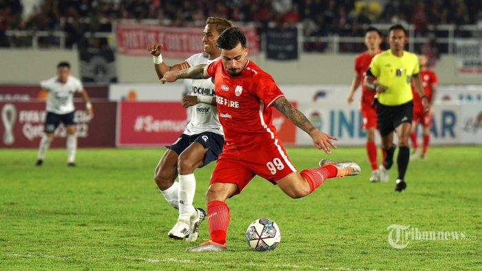 Hasil Babak I Skor 1-1 Persis Solo Vs Dewa United, Gol Cepat Karim Rossi Dibalas Gerard Artigas