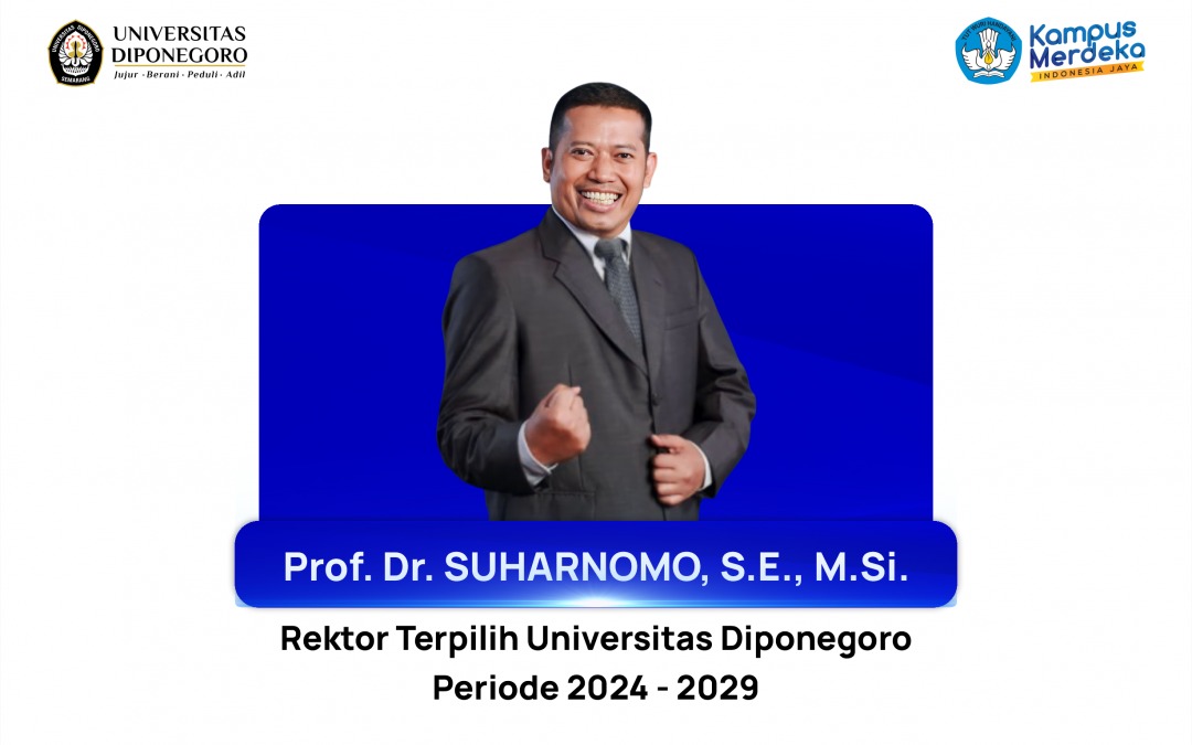 Inilah Sosok Prof Suharnomo Rektor Terpilih Undip Periode 2024 - 2029