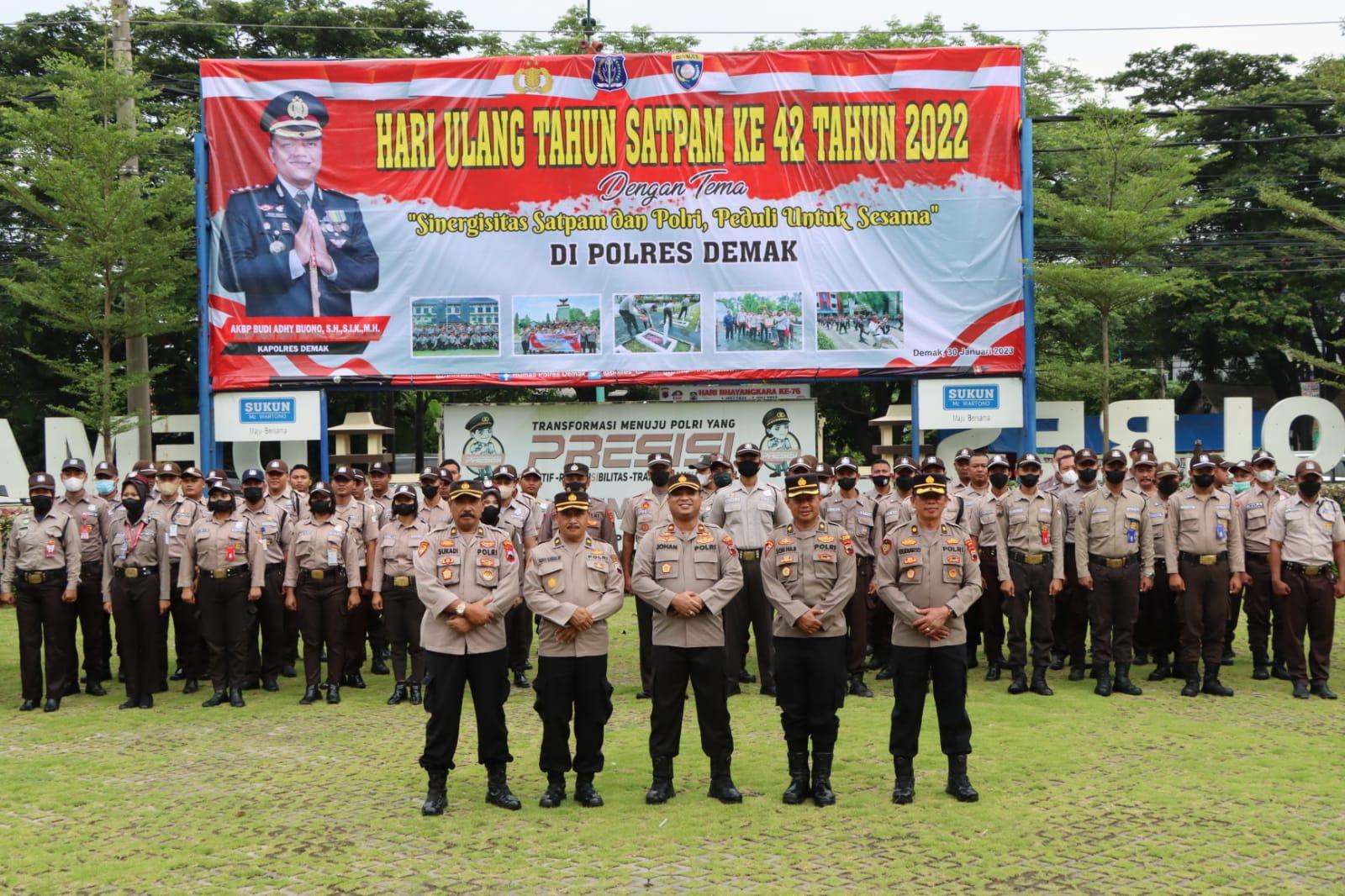 Sinergitas Satpam dan Polri Peduli Sesama Jadi Tema HUT ke-42 Satpam