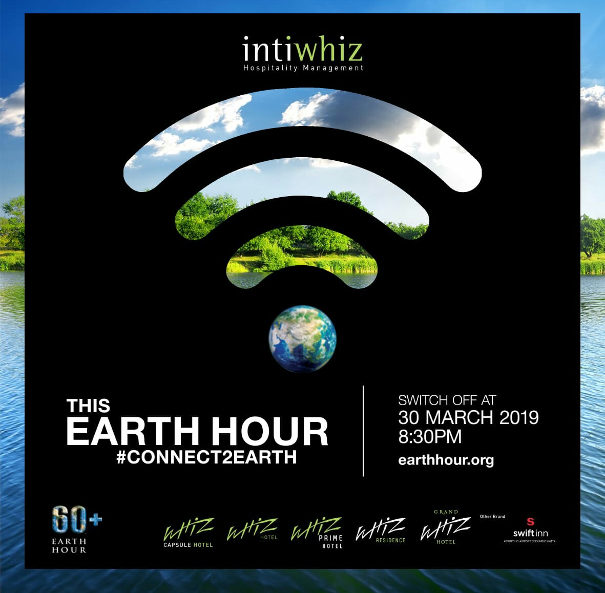 Whiz Hotel Semarang Berpartisipasi Dalam Kegiatan Earth Hour Mengusung Tema 60+