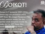 Panser Biru Masih Akan Boikot Laga Home PSIS Semarang jika Tak Ada Titik Temu dengan Manajemen Klub