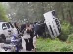 Kronologi Kecelakaan Minibus Rem Blong di Wisata Kaligua Brebes, Sepeda Motor Dihantam