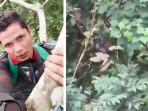 Viral Video Menegangkan Konten Kreator Naik Pohon 4 Jam karena Dikejar Harimau