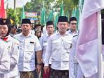 Kirab Resolusi Jihad, Bupati Tegal Ischak Ikut Turun ke Jalan Bersama Warga NU 