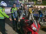 Polres Jepara Kembali Razia Knalpot Brong, 4 Sepeda Motor Terjaring