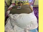 JUMBO, Tubuh Perempuan Ini Sepenuh Dipan, Berat Badan Mencapai Setengah Ton
