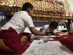 Lomba Mewarnai Wayang Awali Sail Karimunjawa 2017
