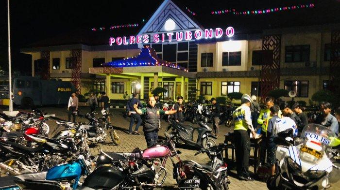 Polisi Situbondo Kembali Amankan Puluhan Sepeda Motor dari Lokasi Balapan Liar