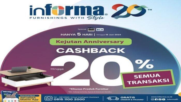 Rayakan Anniversary ke 20 Tahun Informa Sawojajar Beri Diskon Khusus!