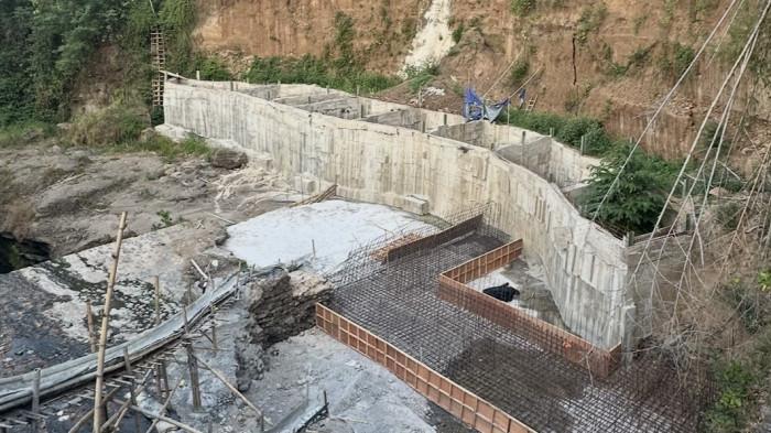 Pengerjaan Rehabilitasi Bendung Irigasi Selang Pasuruan Sudah 55,5 Persen