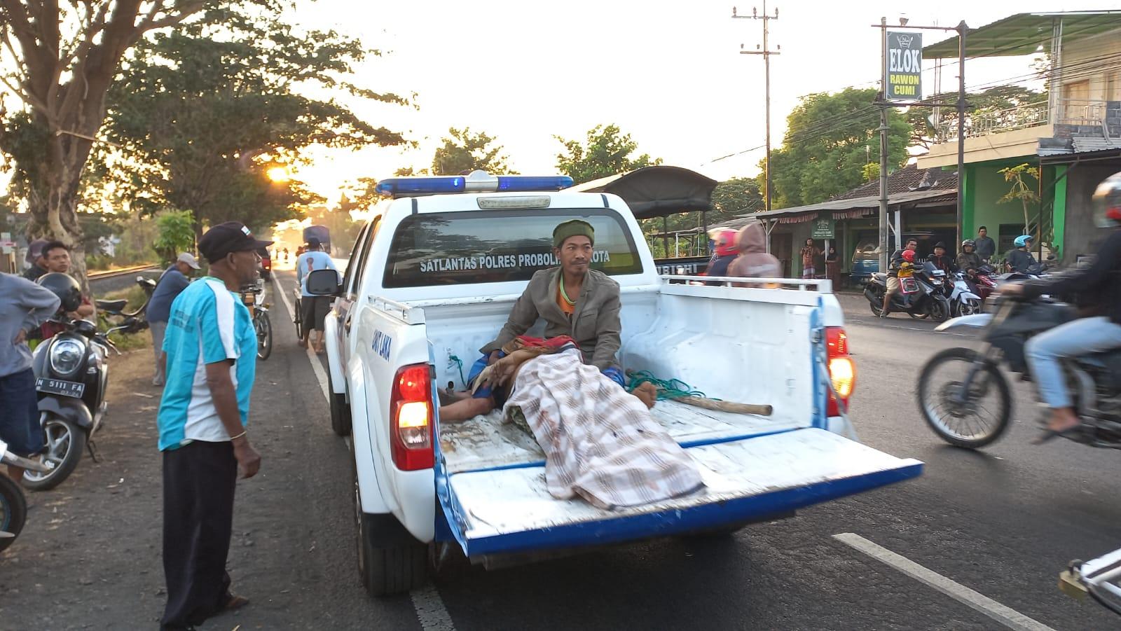 Pengemudi Bentor di Kota Probolinggo Jadi Korban Tabrak Lari, Tubuh Terpental Dihantam Pikap
