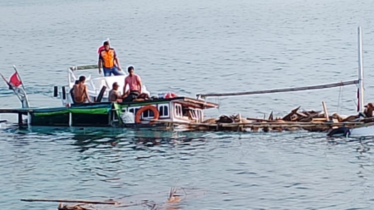 Kapal Motor Bermuatan Sapi di Sumenep Tenggelam, 1 Orang Penumpang Meninggal dan 29 Sapi Mati