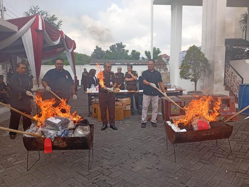 Narkotika Dominasi Pemusnahan Barang Bukti di Kejaksaan Negeri Lumajang