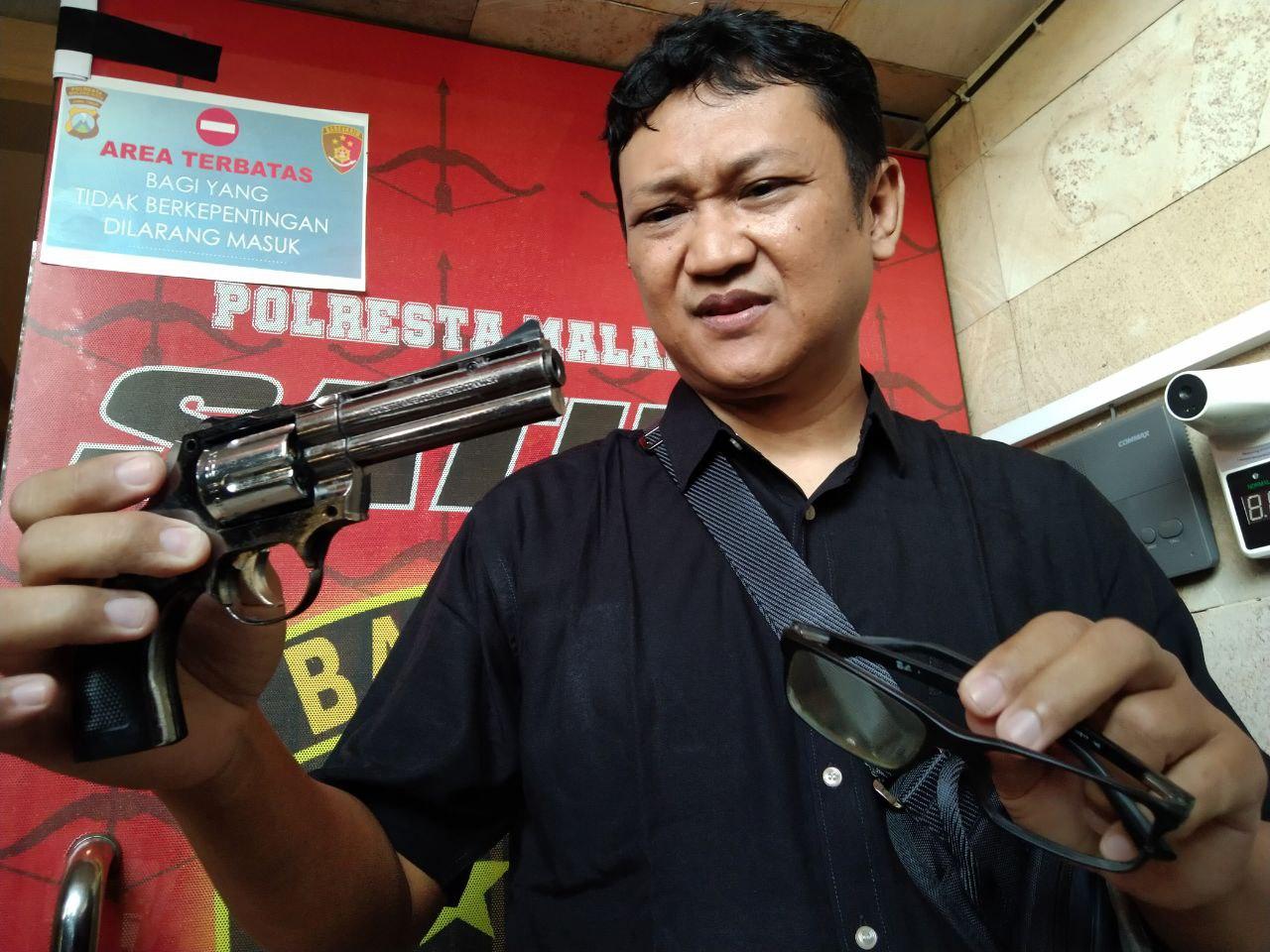 Polisi Olah TKP Penodongan dan Upaya Perampokan Peneliti di Kota Malang