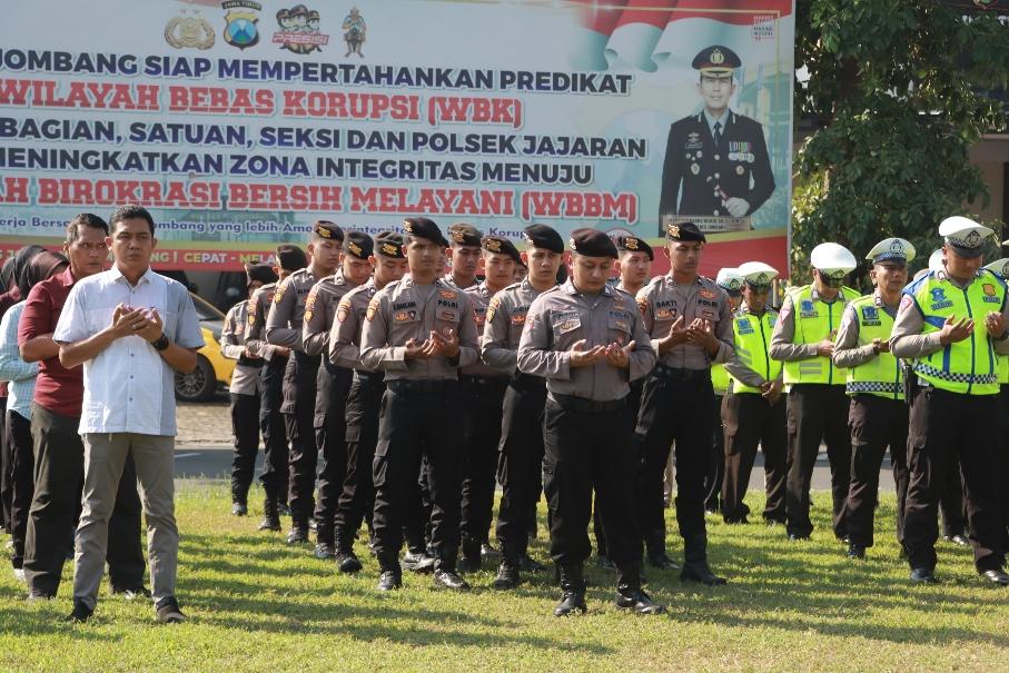 Polres Jombang Doa Bersama Mengenang Briptu Rian