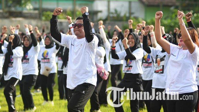 600 Warga dan Kader Partai di Malang Ikuti Senam Sicita, Meriahkan HUT PDI Perjuangan ke-51