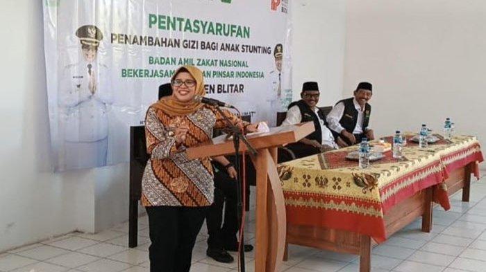 Gandeng Baznas, Pemkab Blitar Salurkan Bantuan Paket Telur untuk Penambahan Gizi Anak Stunting