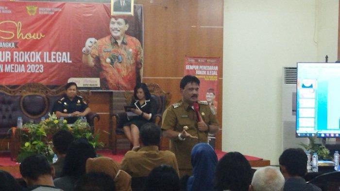 Gempur Rokok Ilegal, Satpol PP Nganjuk Gandeng Insan Media Sosialisasi Pencegahan