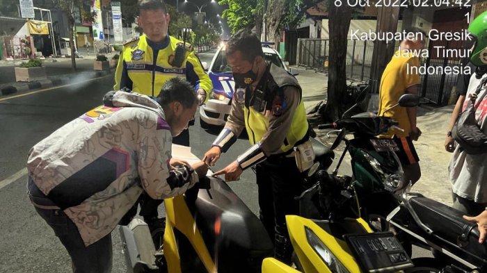 Hendak Balap Liar di Jalan Kartini Gresik, Puluhan Motor Diamankan, Mayoritas Pelaku dari Pelajar