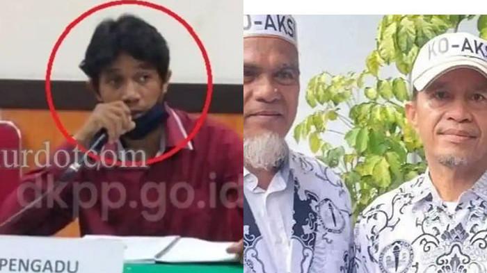 PELAPOR - Faisal Tanjung saat menghadiri sidang pemeriksaan dugaan pelanggaran KEPP KPU Lutra di Bawaslu Provinsi Sulawesi Selatan (Sulsel), Kota Makassar, Senin (14/12/2020). Ia adalah pelapor dua guru SMAN 1 Luwu Utara hingga dipecat.