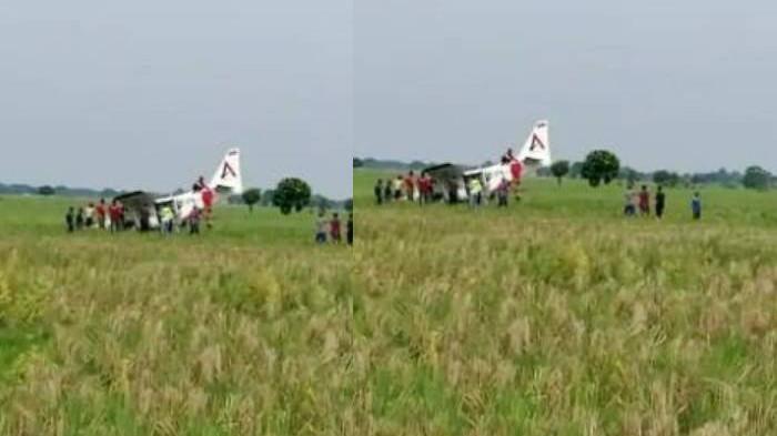 PESAWAT MENDARAT DARURAT - Pesawat milik BRO Skydive Indonesia dengan nomor registrasi PK-WMP mendarat darurat di persawahan Tirtamulya, Karawang, Jumat (21/11/2025). Fakta-fakta pesawat mendarat darurat di Tirtamulya, Karawang, Jumat (21/11/2025), alami gangguan.