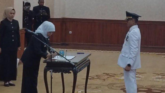 BREAKING NEWS : Gubernur Khofifah Resmi Lantik Heru Suseno Jadi PJ Bupati Tulungagung