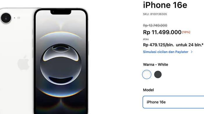 Harga iPhone 16e