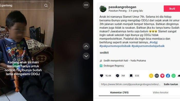Slamet Bocah 7 Tahun Tidur di Jalan, Ikhlas Putus Sekolah dan Urus Ibu Depresi Akut, Tetangga Iba