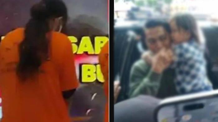 KASUS PENCULIKAN - (Kiri) Sri Yuliana alias SY (30), tersangka kasus penculikan balita Bilqis Ramadhani (4) asal Kota Makassar, Sulawesi Selatan dan (Kanan) Bilqis, bocah usia 4 tahun korban penculikan, digendong polisi saat tiba di Mapolrestabes Makassar, Jl Jenderal Ahmad Yani, Makassar, Sulsel, Ahad atau Minggu (9/11/2025) siang. Tangis haru pecah ketika orangtuanya menyambut kedatangan putrinya yang baru dipulangkan dari Jambi.