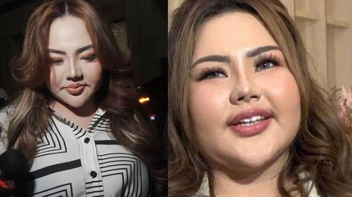 LISA DAN SUAMI - (Kiri) Selebgram Lisa Mariana berjalan menuju kendaraannya usai menjalani pemeriksaan di Bareskrim Polri, Jakarta, Jumat (24/10/2025). Lisa Mariana disebut menerima Rp170 juta untuk settingan bareng Andri Aan.