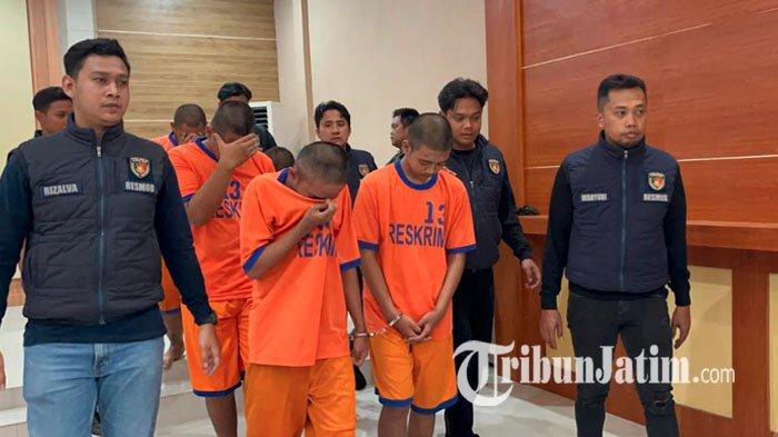Polisi Tangkap 8 Tersangka Pengeroyokan di Kediri, Terkuak Penyerangan Dipicu Perseteruan di Medsos