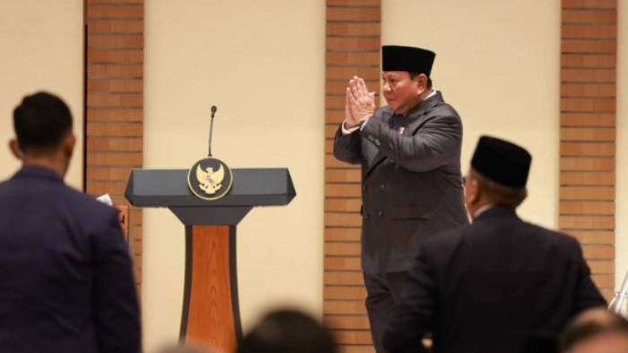 KOPI - Presiden Indonesia, Prabowo Subianto bercanda soal kopi di hadapan Presiden Brasil.