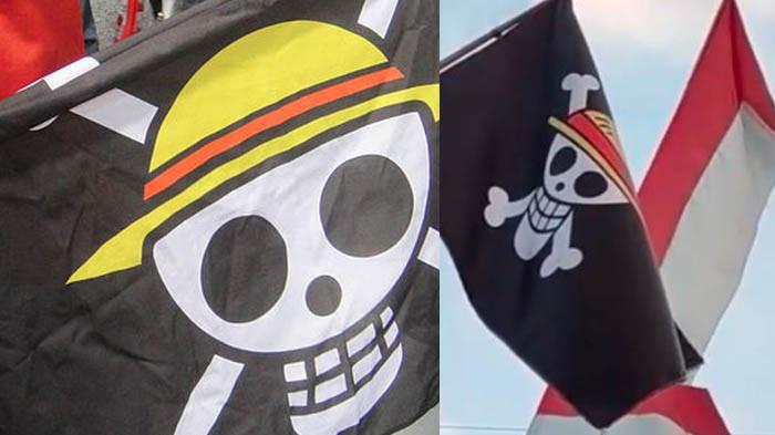 KONTROVERSI BENDERA - Nasib penjual bendera online dan offline kini terlihat kontras. Terlebih tengah ramai soal kontroversi bendera Jolly Roger atau Bendera One Piece.