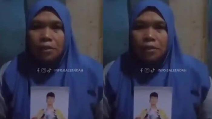 DUGAAN TPPO - Ibu memperlihatkan foto Rizki Nur Fadhilah. Rizki, pemuda asal Babakan Cilisung, Kecamatan Dayeuhkolot, Kabupaten Bandung, diduga menjadi korban Tindak Pidana Perdagangan Orang (TPPO) dan kini terdampar di Kamboja.