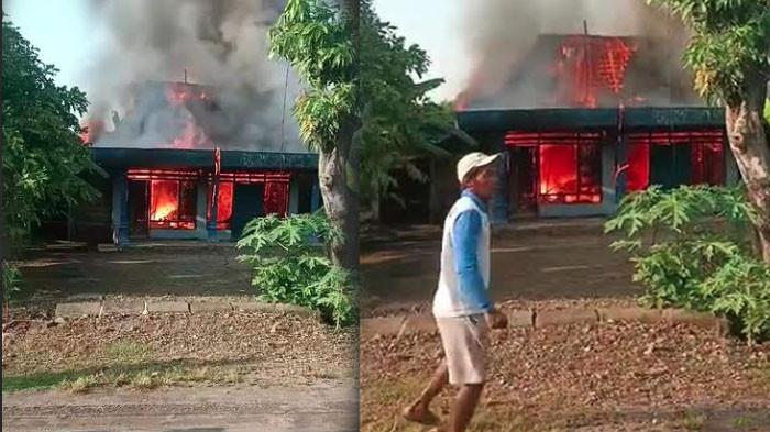 Tangis Nenek Painem Saksikan Rumahnya Terbakar Sepulang dari Sawah, Lupa Matikan Obat Nyamuk