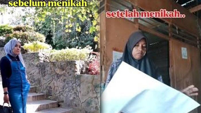 DICERAIKAN - Safitri wanita asal Aceh Singkil, mengungkapkan kesedihan karena penampilannya setelah menikah tak secantik dulu dan sederhana diduga membuat suaminya kehilangan rasa cinta, diceraikan jelang dilantik PPPK