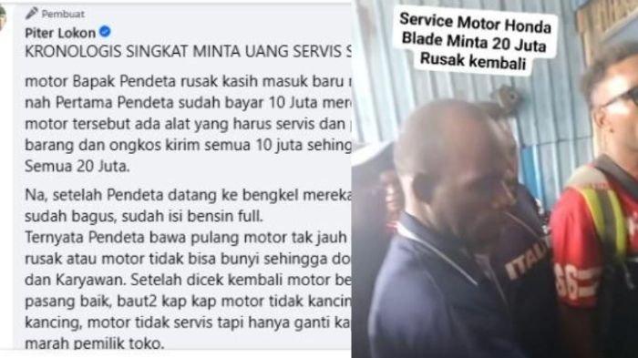 Alasan Pemilik Tagih Servis Motor Harga Rp 20 Juta ke Warga, Polisi Bersenjata Ikut Hadir di Bengkel