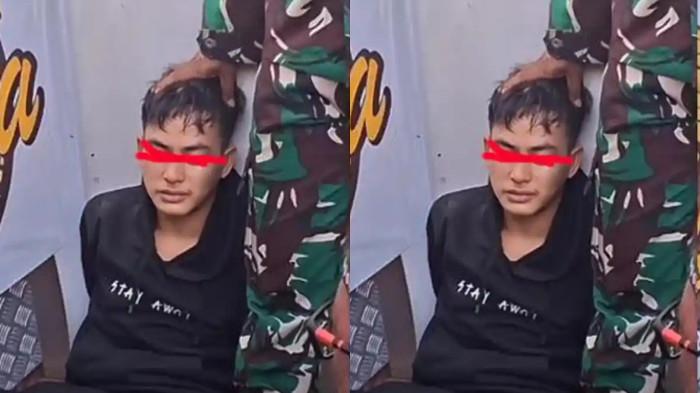 PERAMPOK DIPUJI WARGA - Tampang Herman, perampok di sebuah minimarket viral di media sosial karena wajahnya dipuji warga. Ia mencuri uang Rp 23 juta untuk foya-foya.