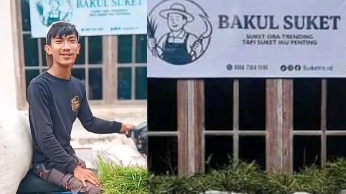 SUKET ONLINE - Riyang Gati (26) pemuda asal Moyudan, Sleman, DIY, memulai usaha Bakul Suket Jogja yang menerima pesanan online dan pengiriman hingga luar provinsi.