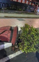 Perusakan Pot Tanaman Hias dan Lampu Taman di Depan Kantor Wali Kota Blitar, Terkuak Nasib Pelaku