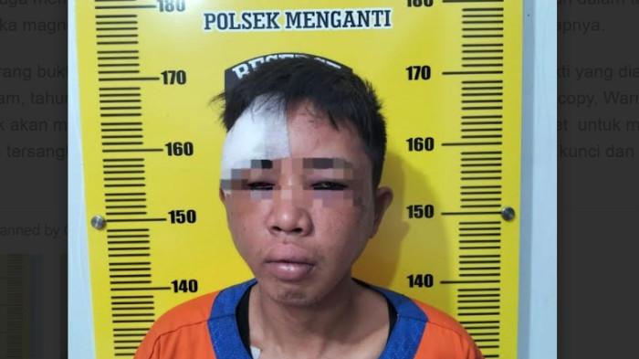 Maling Motor di Gresik Gagal Kelabui Polisi, Sempat Ganti Baju Saat Kabur, Diciduk Bersama Kunci T