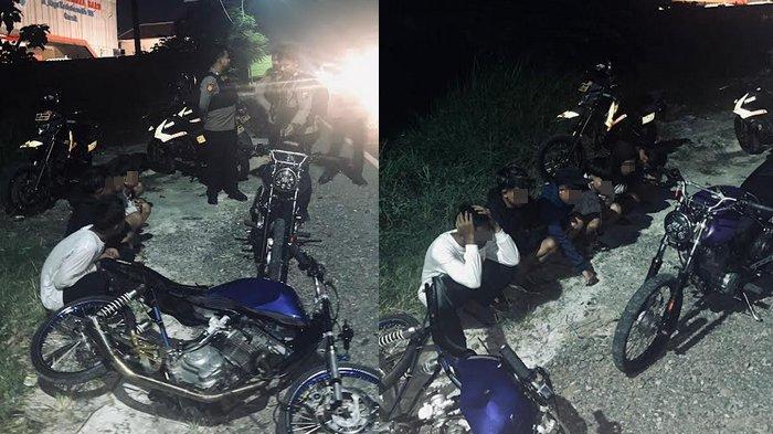 Kalang Kabut Lihat Polisi Patroli, Sejumlah Pemuda di Gresik Sembunyikan Motor di Semak-semak