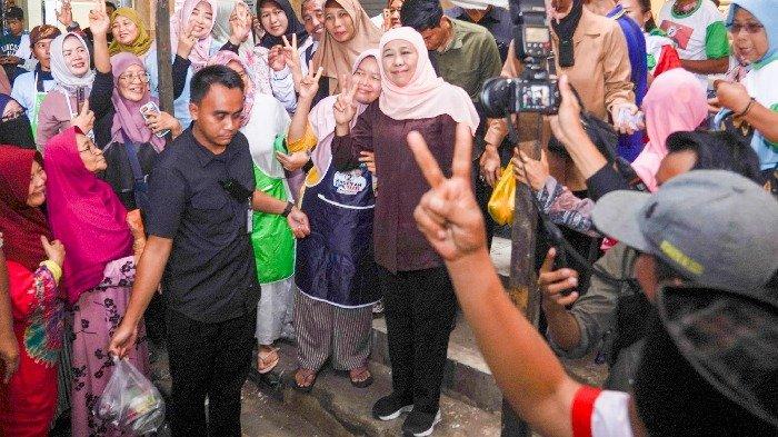 Kinerja Sudah Terbukti, Warga Pasar Purwosari Pasuruan Targetkan Khofifah-Emil Menang Total
