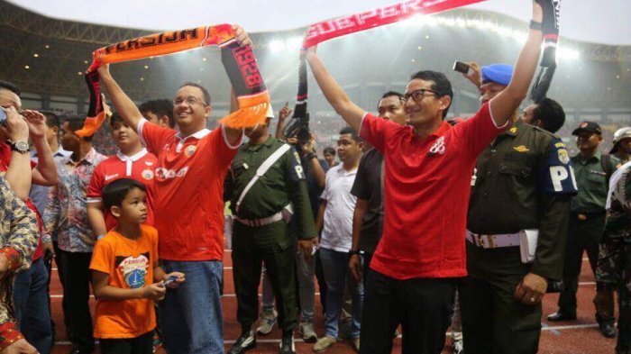 Wakil Gubernur DKI Jakarta, Sandiaga Uno Optimis Persija Jakarta Bisa Kalahkan Bali United 3-1